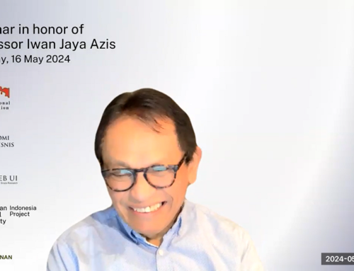 Webinar in honor of Professor Iwan Jaya Azis. The Indonesian economy and the surrounding regions in the 21st Century