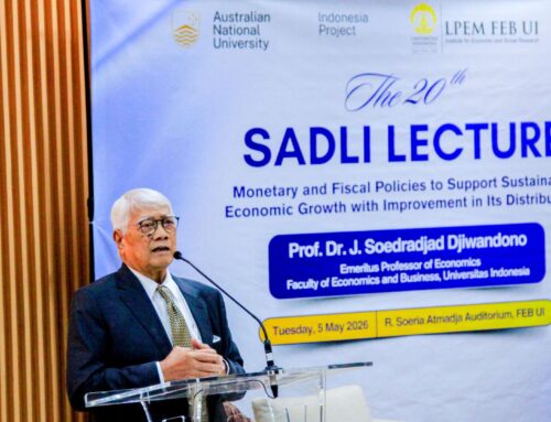 [The 20th Sadli Lecture hosted by LPEM FEB UI & ANU Indonesia Project] Monetary and fiscal policies to support sustainable economic growth with improvement in its distribution